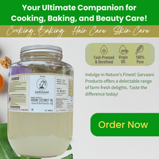 SARVAANI Natural Virgin Coconut Oil - 100% pure, and unrefined. ತೆಂಗಿನಕಾಯಿ ಎಣ್ಣೆ -  3Liter